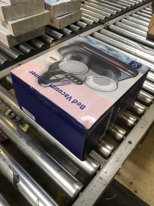 Photo 1 of Mattress Vacuum Bed Vacuum Cleaner with UV 16Kpa Suction HEPA Filter 253.7nm UV-C Light & 30000 Rpm/Min Brushroll Rotation & Heating & Ultrasonic Quintuple Tech, Widened Suction Port, 500W, Corded