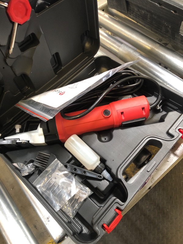 Photo 1 of DUCKBOY Heavy Duty Clippers for Thick Coats Animals, 500W Professional Electric Shearing Machine for Horse Pony Cattle and Large Dogs Livestocks Grooming, 6 Speed & 2 Detachable Shearing Blades