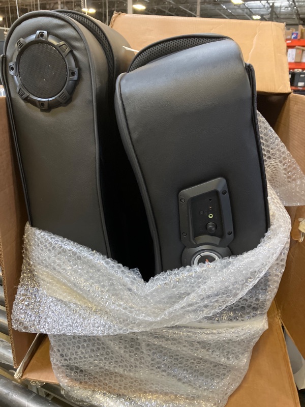 Photo 1 of ***FOR PARTS ONLY*** X Rocker Jynx Floor Gaming Chair, Headrest Mounted Speakers, 2.1 Bluetooth Audio System, Wireless, Recliner with Padded Armrest, 5111601, 37.01" x 22.83" x 34.65", Black

