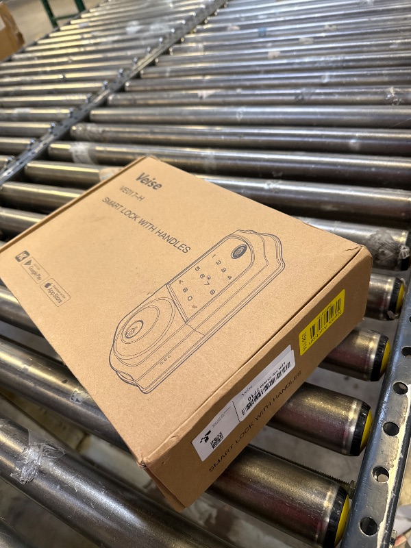 Photo 1 of Veise Fingerprint Smart Front Door Lock Set, App Control, Keyless Entry Door Lock with Handle, Smart Deadbolt, Emergency Power Port, Digital Touchscreen Keypad, Auto Locking, Easy Install, Matte Black