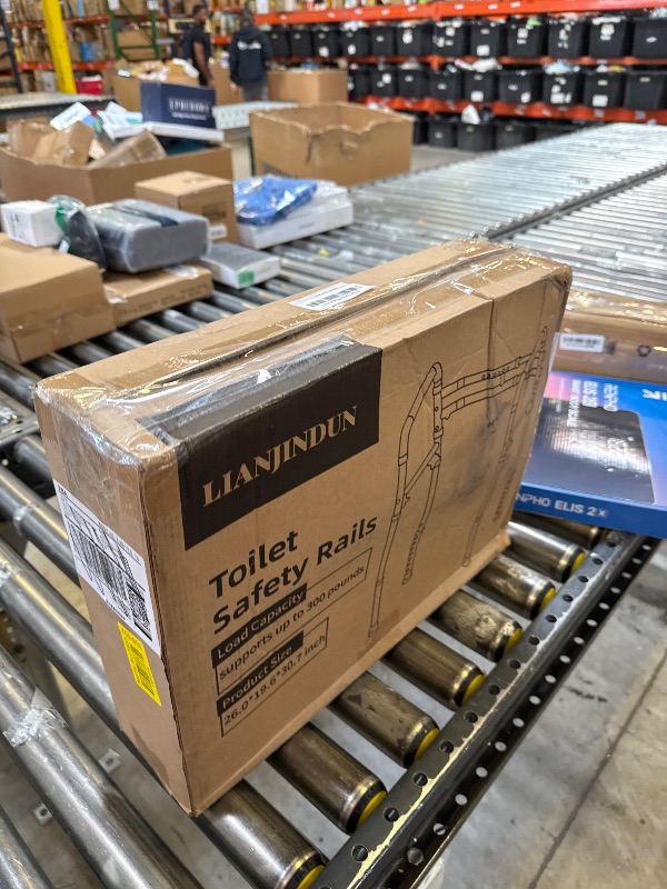 Photo 1 of FSA/HSA Eligible Toilet Safety Rails, Adjustable Toilet Frame for Elderly, Seniors, Handicap & Disabled, Foldable Handicap Toilet Handles Fit Any Toilets (300 LB)