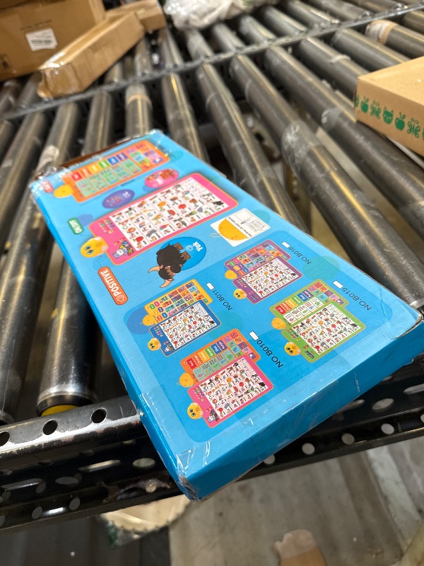 Photo 1 of Interactive Alphabet Wall Chart, Talking ABC, 123s, Music Poster, Kids Learning Toys for Toddlers 1-3, Electronic Educational Toddler Toy, Educational Gift for Age 1 2 3 4 5 Year Old Girls Boys - Pink