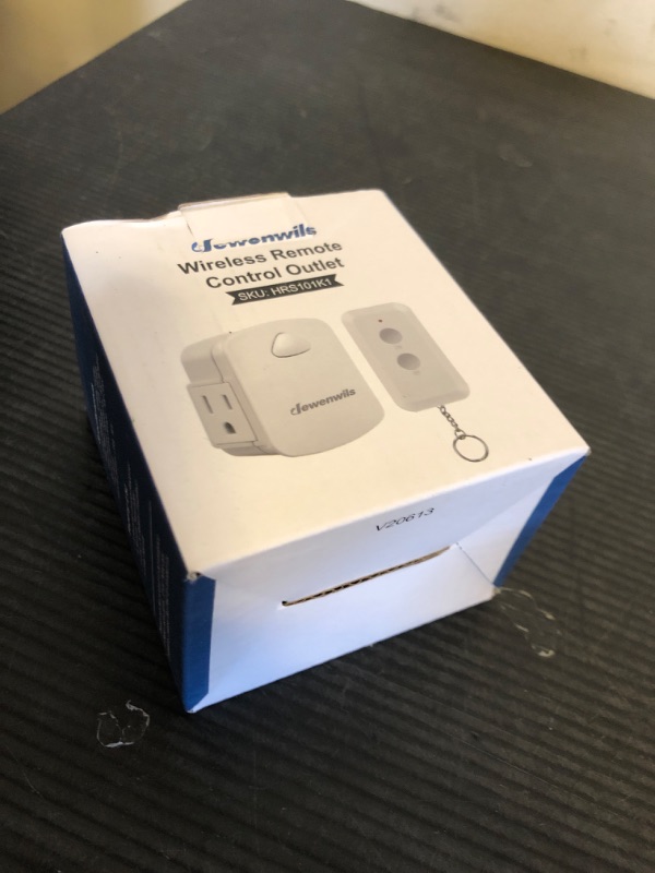Photo 1 of DEWENWILS Remote Control Outlet, Upgraded Version Wireless Remote Light Switch for Lamp, Household Appliances, 15A/1875W, 100 FT Long Range, Compact Side Plug, ETL Listed, White…
