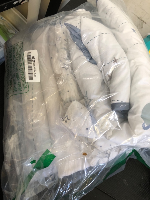 Photo 1 of Trend Lab Celestial Space 3 Piece Crib Bedding Set, Includes Nursery Quilt, Fitted Crib Sheet and Crib Skirt 103728