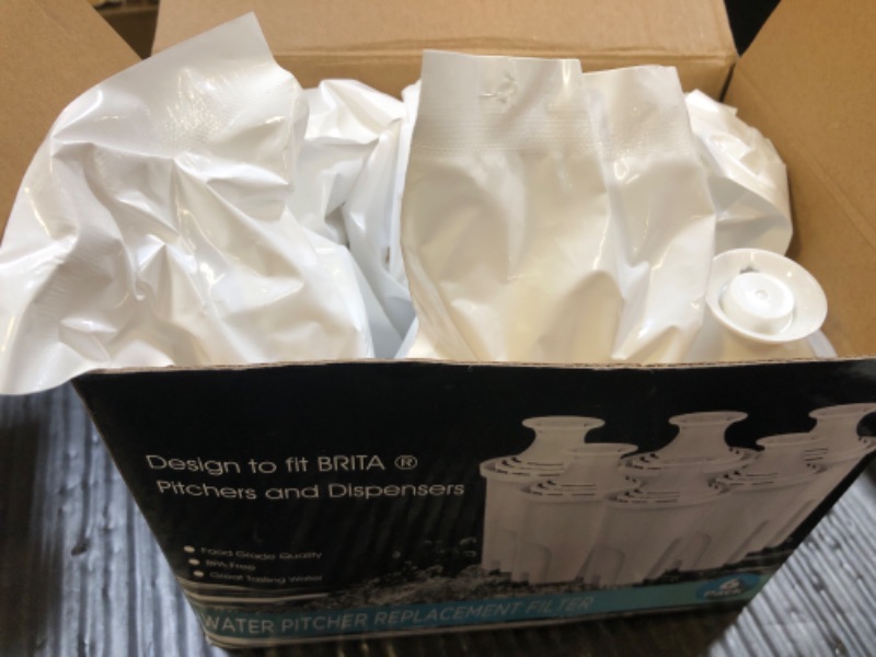 Photo 1 of WSKFDTI Water Filter Replacement for Brita Water Pitchers and Dispensers, Classic 35557, Ob03, Mavea 107007 and More, Lasts Two Months or 40 Gallons, Reduce Chlorine and Bad Taste, Pack of 6