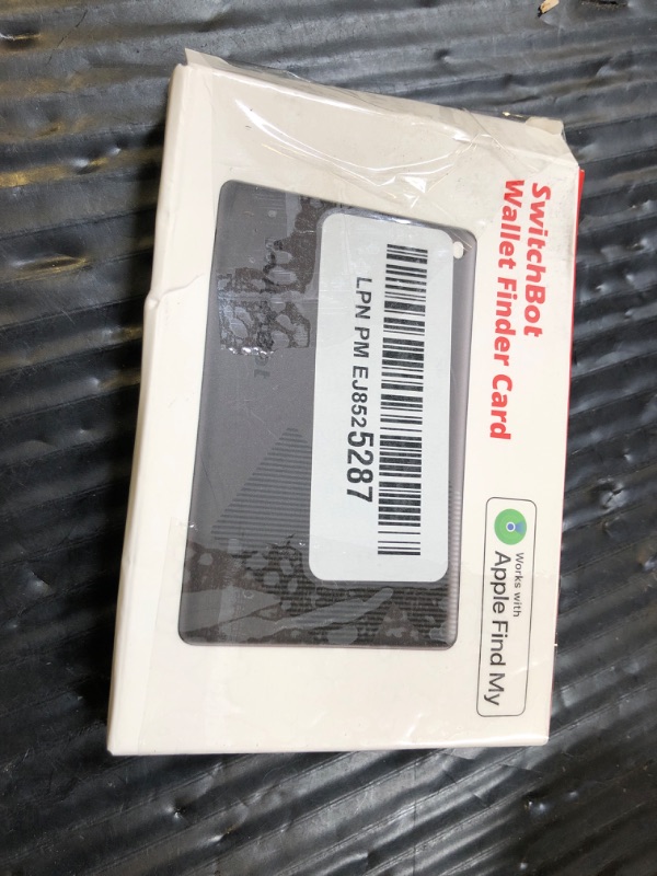 Photo 1 of SwitchBot Wallet Tracker Card, ????? ???? ????? ???? ?? (iOS Only, Not Support Android), Find My Wallet Card, Phone Finder, Key Finder, Up to 3-Year Battery Life, IP 67 Waterproof