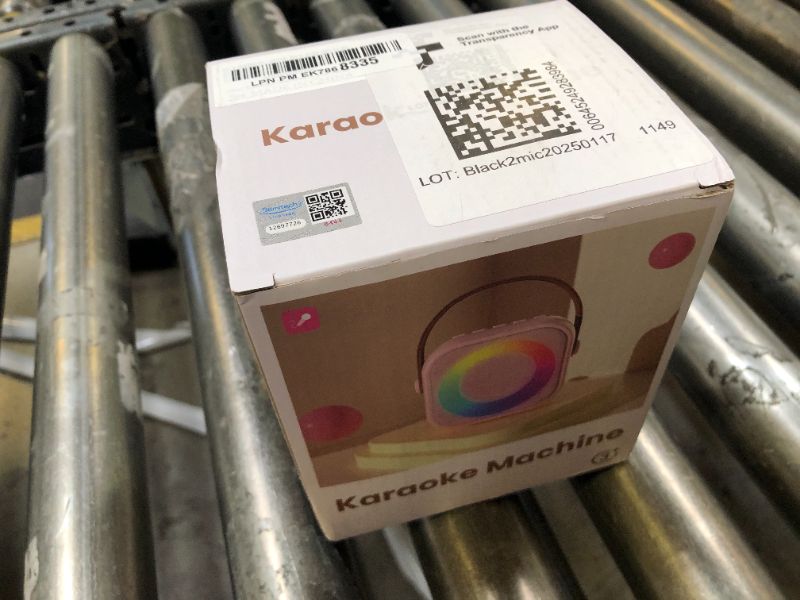 Photo 1 of Mini Karaoke Machine, Portable Bluetooth Karaoke Speaker with 2 Wireless Microphones and Party Lights for Kids and Adults, Birthday Gifts for Girls Boys Family Home Party