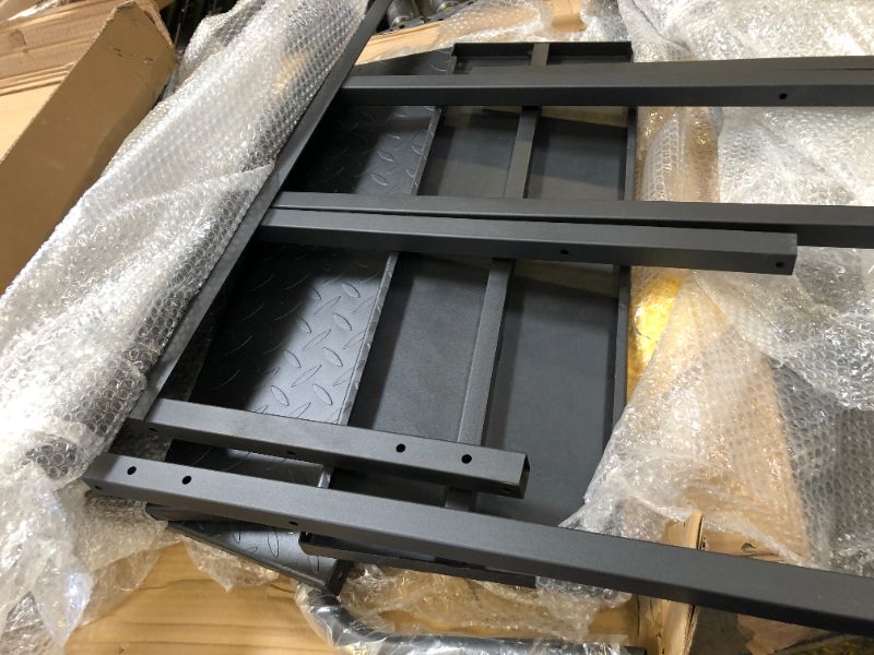 Photo 1 of Nilight RV Steps with Handrail, 4 Steps Hot Tub Steps Outdoor RV Stairs Step Portable Mobile Motor Home Stairs for Camper Travel Trailers Dock Entry Steps 5th Wheel RV Porch with Anti-Slip Handrail