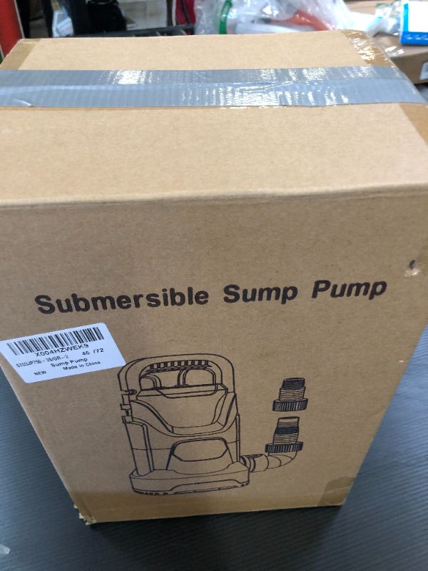 Photo 1 of Water Pump Submersible Sump Pump 1.4HP 5400GPH Portable Electric Water Pump Utility Pump for Pool Draining Flood Basement Hot Tub Pond