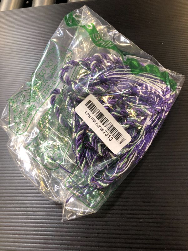 Photo 1 of Graduation Honor Cord Purple and White Yarn Honor Cord with Tassel 67" Long for Graduation Ceremony