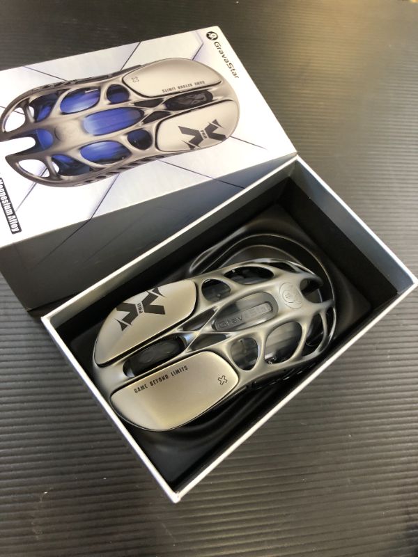 Photo 1 of GravaStar Mercury X Pro Wireless Gaming Mouse, Come with 8K Dongle – 32,000 DPI PAW 3950 Sensor, 8,000Hz Polling Rate, Only 49g, Magnesium Alloy Hollow Frame, RGB Lighting, 5 Programmable Buttons