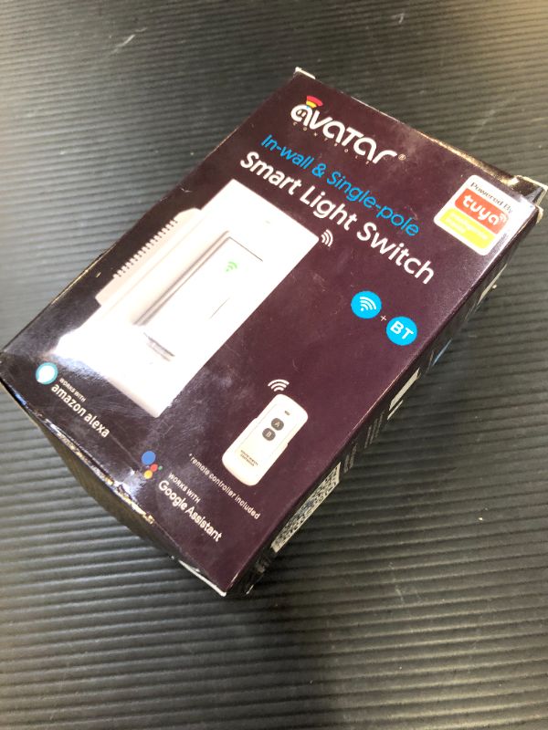 Photo 1 of Smart Switch with App & Remote Control, Alexa Light Switch Single-Pole, 2.4GHz Wi-Fi Timer Wall Switch Compatible with Alexa Google Home, Smart Home Electrical Switch, Neutral Wire Needed,White