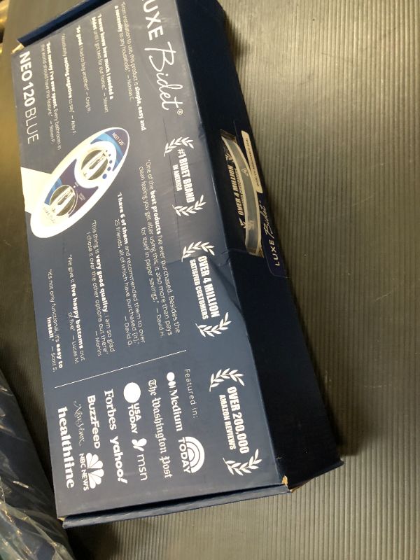 Photo 1 of LUXE Bidet NEO 120 - Self-Cleaning Nozzle, Fresh Water Non-Electric Bidet Attachment for Toilet Seat, Adjustable Water Pressure, Rear Wash (Blue)
