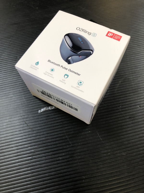 Photo 1 of Wellue O2Ring-S Oxygen Monitor with Vibration Reminder, Bluetooth Pulse Oximeter Tracks SPO2 and Pulse Rate, 24 hrs Battery Life, 4*10 Hours Built-in Memory, Rechargeable Pulse Ox with Free PC & APP