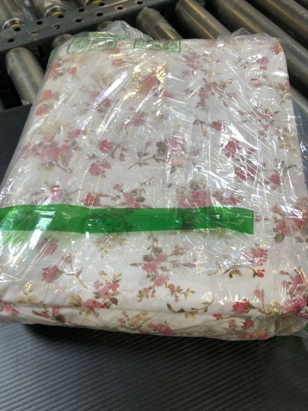 Photo 1 of RUVANTI 100% Cotton King Size Sheets Set, 4 Pieces, Soft & Breathable Percale Weave Bedding, Deep Pocket 16", Hotel Standard, Crisp Cool Feel, Durable, Perfect Floral Bed Sheet, Bouquet