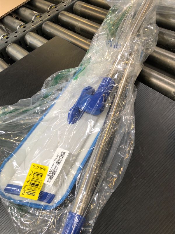 Photo 1 of 18" Professional Microfiber Mop Floor Cleaning mop, Flat Mop with Stainless Steel Handle,2 Reusable Washable Mop Pads and mop Pads Brush,Microfiber Mop for Hardwood, Laminate, Tile Floor Cleaning