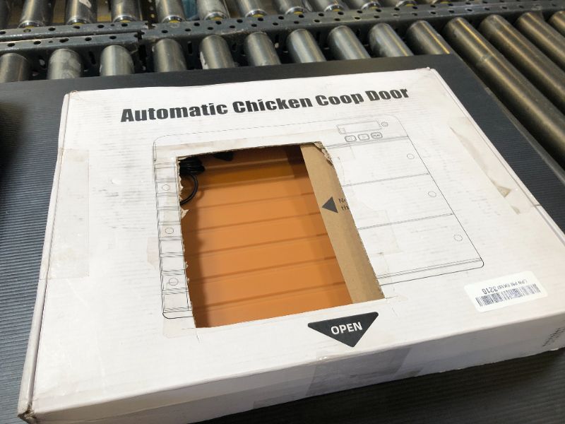 Photo 1 of Automatic Chicken Coop Door Battery Powered with Timer & Light Sensor, LCD Display Chicken Coop Door with Timer & Light Sensor, Auto Chicken Door with Anti-Pinch Feature