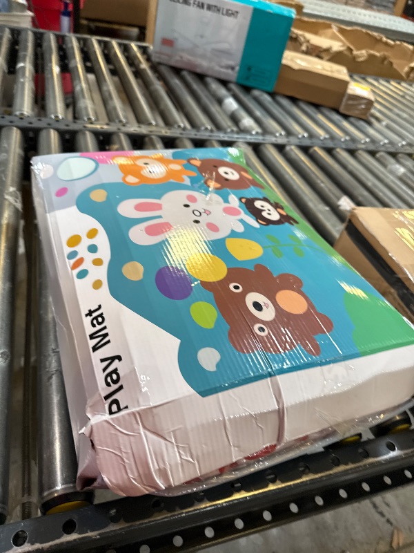 Photo 1 of Fshibila Baby Play Mat, 74" × 50“ Baby Play Mat for Playpen, Baby Playmat for Floor, Thick Ultra Soft Play Mat for Babies and Toddlers Infants Playing or Crawling.
