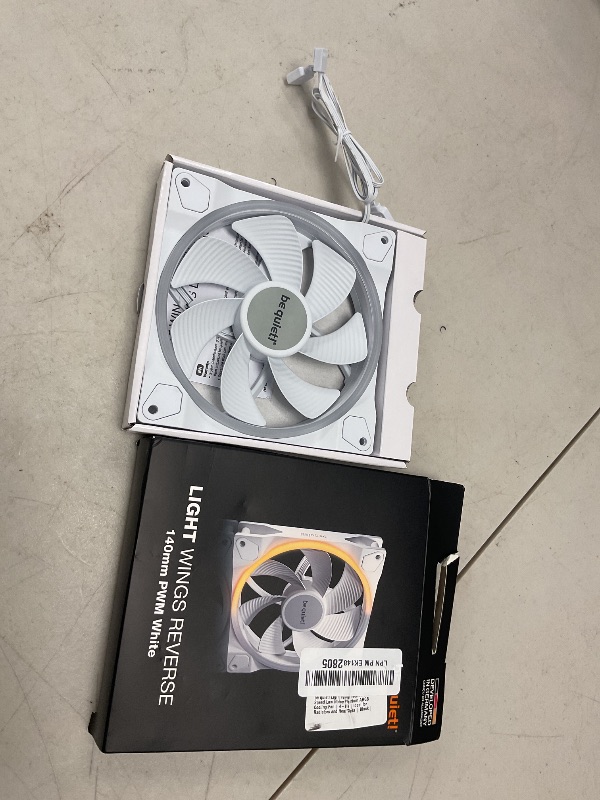 Photo 1 of be quiet! Light Wings White 140mm PWM High Speed Triple Pack Premium ARGB Cooling Fan | 4-Pin | BL103 ONE PIECE