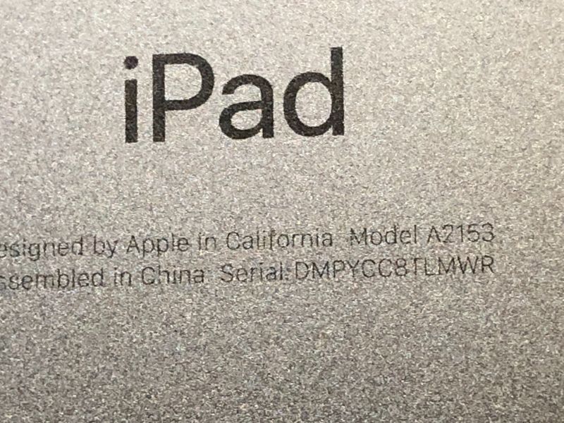 Photo 1 of Apple 2019 iPad Air 3rd Gen, 10.5-inch Gray (Renewed)-------locked for previously owner missing password 
