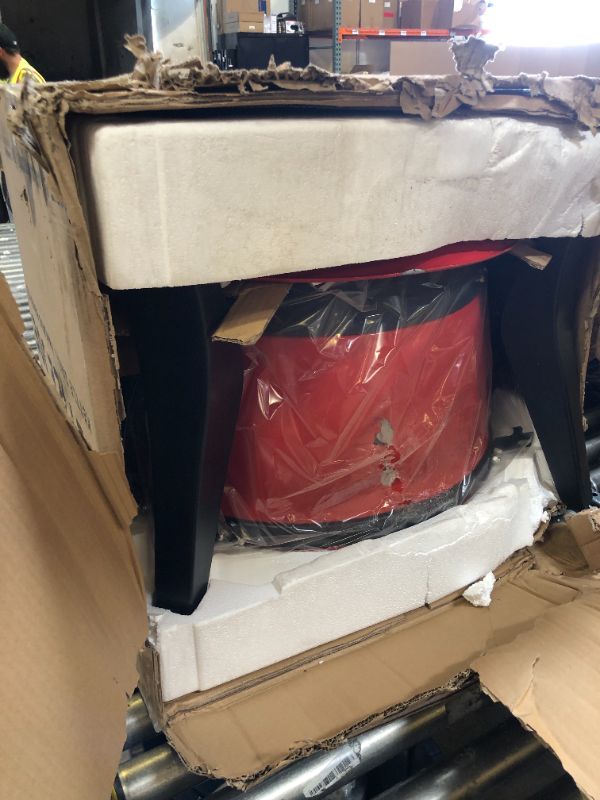 Photo 1 of Kamado Joe Kettle Joe 22-inch Kettle Charcoal Grill with Hinged Lit, Cart, Side Shelves and SloRoller Hyperbolic Slow Smoker Chamber in Red, Model KJ15040320