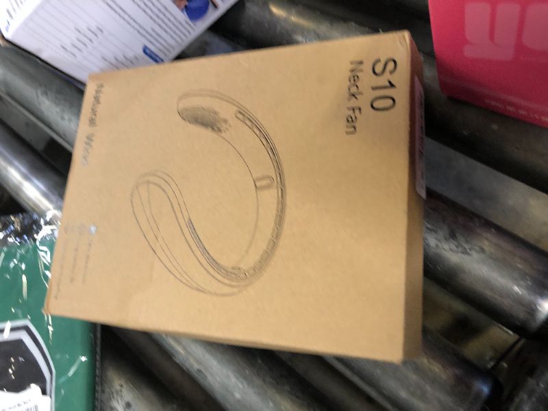 Photo 1 of Neck Fan, Portable Fan around Neck, 5200 mAh Battery Operated Wearable Personal Fan with USB Rechargeable, 3 Wind Speed, Fast Cooling, Ultra Quiet, Bladeless, Headphone Design for Travel