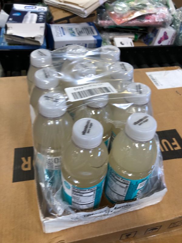 Photo 1 of vitaminwater Zero Sugar Squeezed Lemonade Nutrient Enhanced Flavored Water Beverage, 20 fl oz Bottles, 12 pack - MISSING ONE, EXP JUN1625