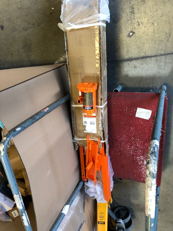 Photo 1 of VEVOR Hydraulic Shop Press, 12 Ton/26000lbs, H-Frame, 4-Hold Adjustable Height, with Movable Plates, for Garage or Professional Users, Orange
