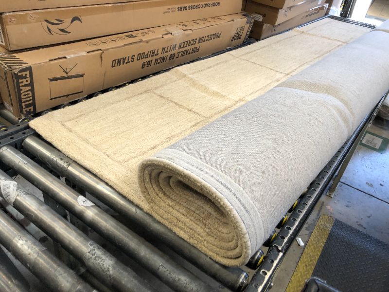 Photo 1 of Loloi Jeremiah Brent Barrow Collection BAR-05 Ivory/Taupe 9'-3" x 13' Area Rug
