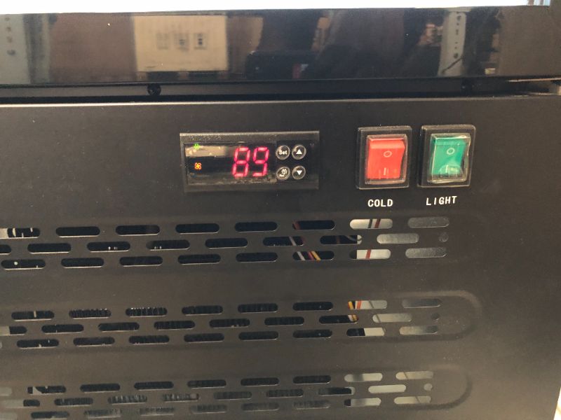 Photo 1 of 14.8 Cu Ft ETL & DOE Certified Commercial Merchandiser Refrigerator for Beverage,Glass Door Upright Display Fridge with Front LED Light,Large Freestanding Business Cooler for Shop,Restaurant,etc