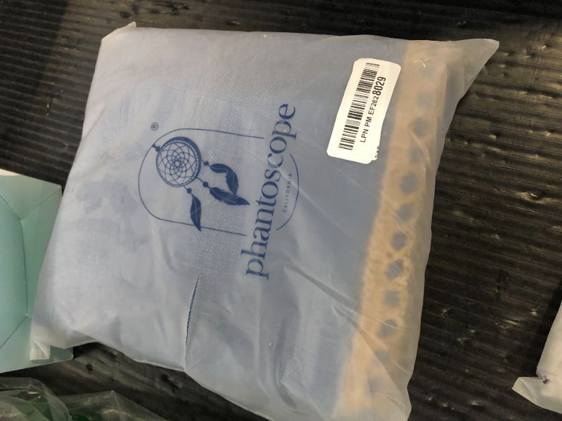 Photo 1 of Phantoscope Pack of 2 Farmhouse Decorative Solid Throw Decorative Pillow Cover Burlap Linen Trimmed Tailored Edges Navy Blue 22 x 22 inches, 55 x 55 cm