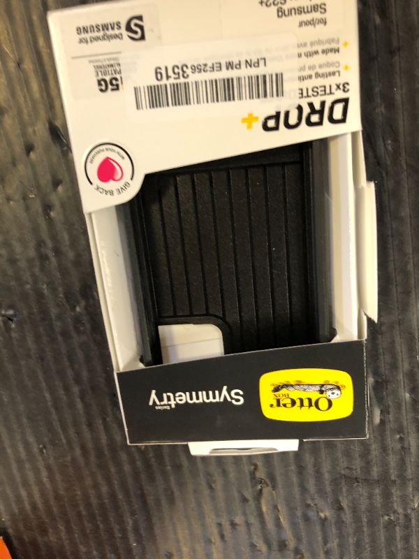 Photo 1 of OtterBox Galaxy S22+ Symmetry Series Case - Black, Ultra-Sleek, Wireless Charging Compatible, Raised Edges Protect Camera & Screen