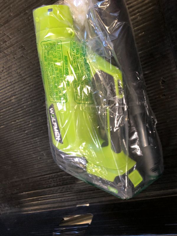 Photo 1 of Leaf Blower, Electric Cordless Leaf Blower with 2 Batteries and Charger, 2 Speed Mode, Lightweight Leaf Blowers for Blowing Leaves, Patio Cleaning, Lawn Care and Dust