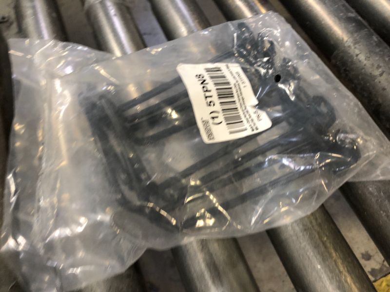 Photo 1 of APPROVED VENDOR Double Closed Pegboard Hook: 5 1/2 in x 4 in, Screw-In, Surface, Black - 4pc
