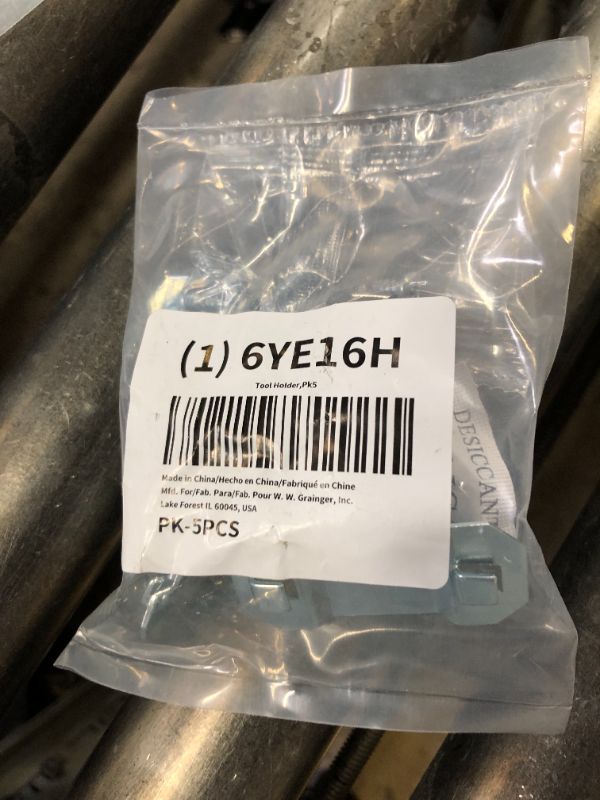 Photo 1 of APPROVED VENDOR Single Ring Tool Holder: 1 1/2 in x 1 in, Hanging, Surface, Silver
