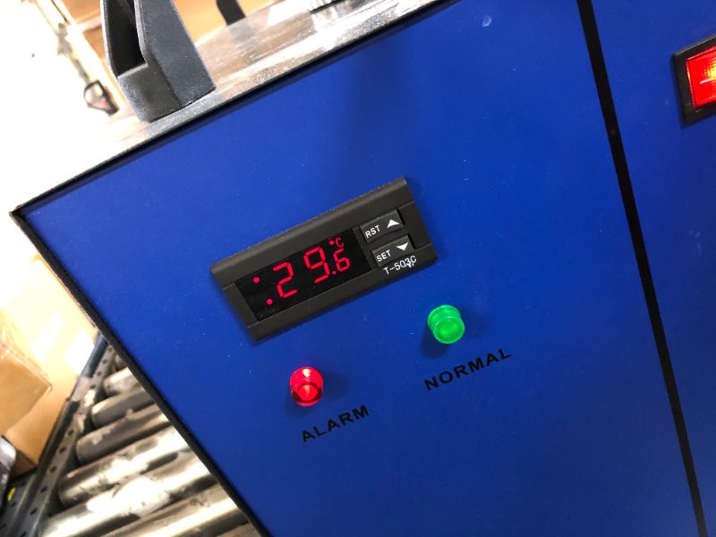 Photo 1 of Industrial Water Chiller CW-5200 7L 0.9HP 3.4gpm Water Cooling System for 60W 70W 80W 90W 100W 120W 130W 150W CO2 Laser Engraving & Cutting Machines,Cools 5796 Btu/h
