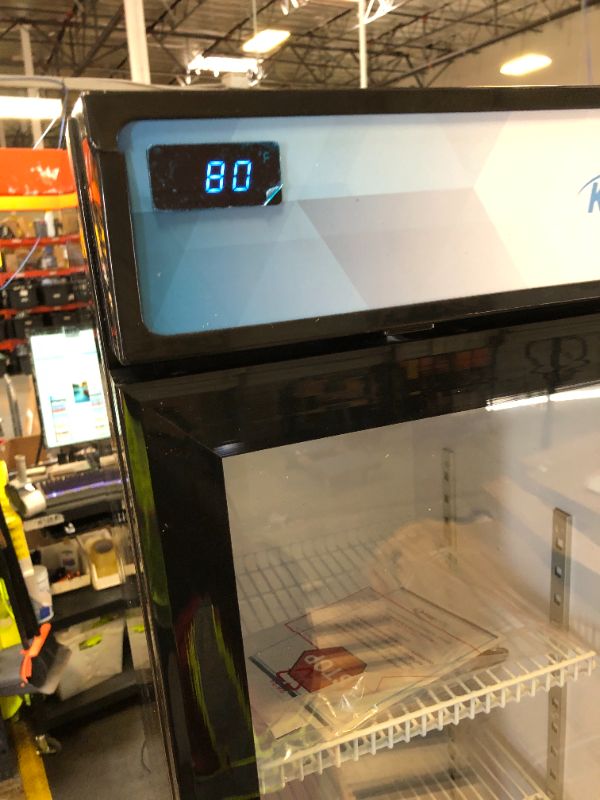 Photo 1 of KoolMore KM-MDR-17S 17 Commercial Merchandiser Display Refrigerator Black, ETL Listed, 7 cu. ft. (Slim)