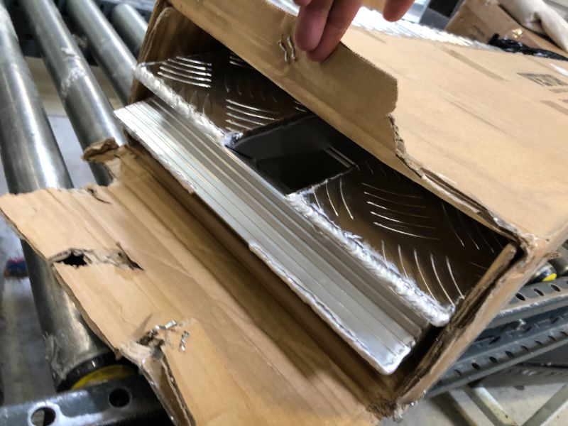 Photo 1 of BestEquip 60'' X 12'' Aluminum Trailer Ramps 6000LBS Total Beavertail Hook End 1 Pair 2 Ramps Silver