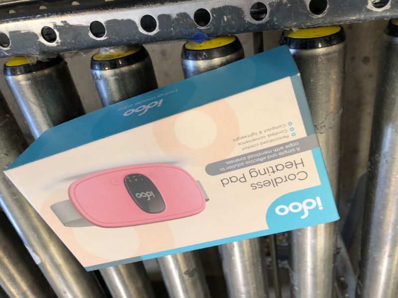 Photo 1 of iDOO Heating Pad for Period Cramps, FSA HSA Eligible, Gifts for Girlfriend, Portable Heating Pad, Cordless Back Belly Heat Pad for Menstrual Cramps Relief, Period Heating Belt for Women, Pink Stuff
