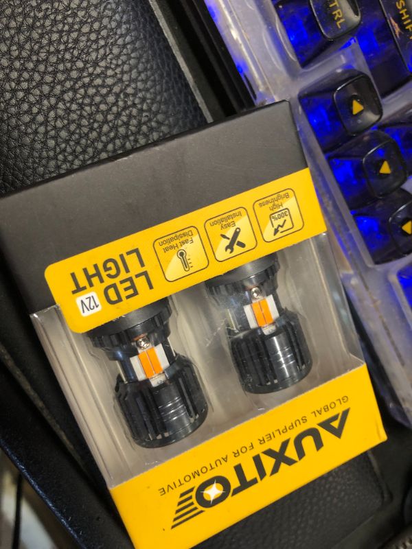 Photo 1 of AUXITO Latest CANBUS 3157 Switchback LED Bulbs 3057 3457 4157 Dual Color Amber/White Anti Hyper Flash Built-in Resistor Error Free Turn Signal Lights and DRL/Parking Lights, Pack of 2