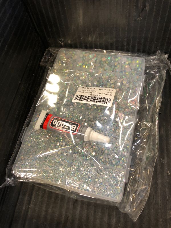 Photo 1 of 25000Pcs Resin Rhinestones for Crafting, AB 2-6mm Mixed Sizes Non Hotfix Flatback Gems with 1Pcs Glue, Bedazzling Crystal for DIY Craft Clothing Mugs Tumblers Shoes Fabric Decor Nail Art