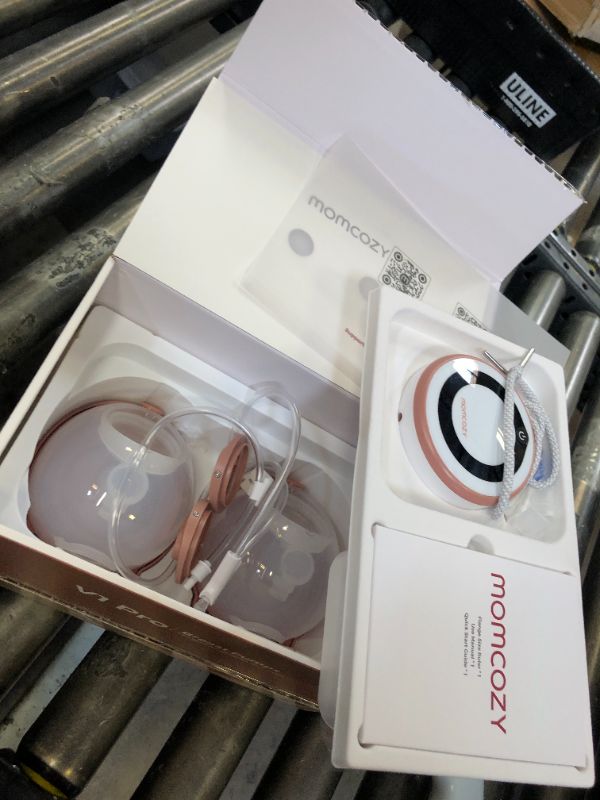 Photo 1 of Momcozy Breast Pump V1 Pro Hospital-Grade, Hands-Free & Portable Wearable Pump, Upgraded Electric Pump with 3 Fine-Tuned Rhythms|15 Levels, Come with Leak-Proof DoubleFit Flange, Cozy Red.