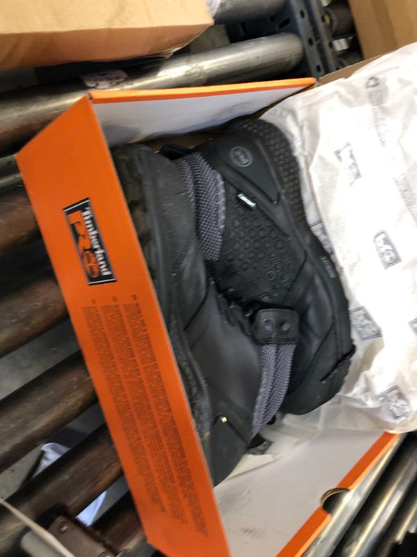 Photo 1 of Timberland PRO Men's Reaxion Mid Composite Safety Toe Waterproof Industrial Hiker Work Boot, Black/Grey-2024 NEW, 9.5W