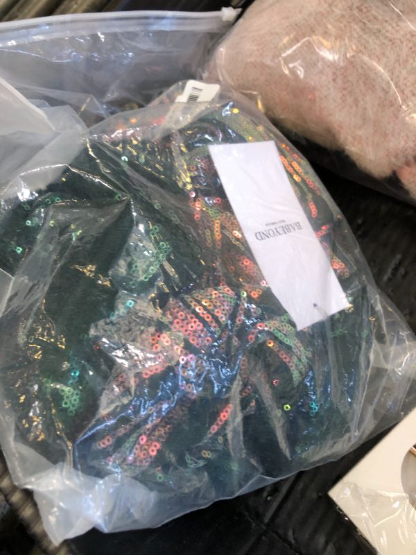 Photo 1 of BABEYOND Women Mermaid Sequin Gown - Bodycon Maxi Prom Dress Glitter Sequin Beaded Dress for Evening Party Dark Green