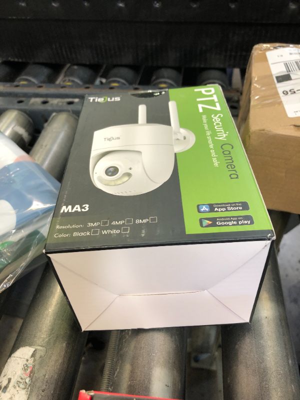 Photo 1 of TIEJUS 5G WiFi Security Camera Outdoor, 24/7 Recording Wired Security Camera, 2K Cameras for Home Security, Motion Detection and Siren, 360°Auto Tracking, Compatible with Alexa, 2-Way Audio, IP66
