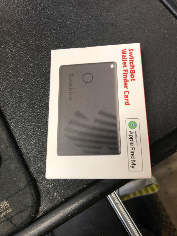 Photo 1 of SwitchBot Wallet Tracker Card, ????? ???? ????? ???? ?? (iOS Only, Not Support Android), Find My Wallet Card, Phone Finder, Key Finder, Up to 3-Year Battery Life, IP 67 Waterproof