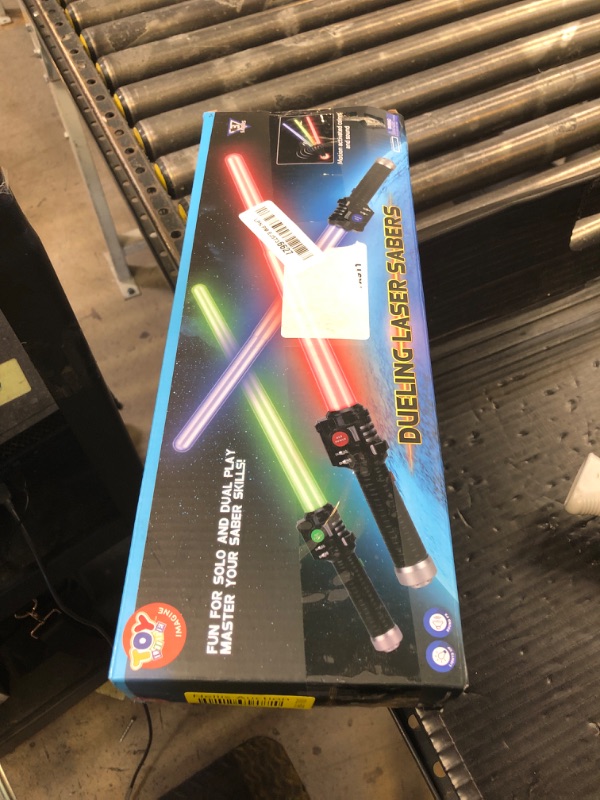 Photo 1 of TOY Life Light Up Saber - 3 Pack Lightup Sabers, Extendable & Collapsable Light up Saber Sword, Saber Toy Set with Motion Sensitive FX Sound, Light Up Sword Toy for Kids Adults Cosplay