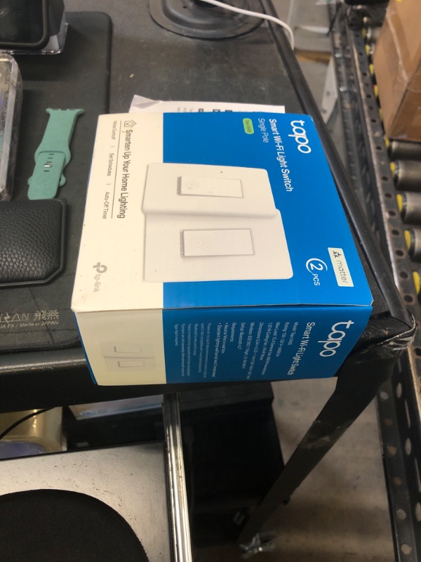 Photo 1 of TP-Link Tapo Matter Smart Light Switch: Voice Control w/Siri, Alexa & Google Home | UL Certified | Timer & Schedule | Easy Guided Install | Neutral Wire Required | Single Pole | Tapo S505(2-Pack)