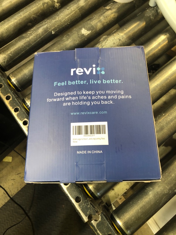 Photo 1 of REVIX Large Ice Pack for Back and Shoulder Discomfort Relief, Reusable Gel Cold Pack for Full Back, Soft Plush Lining, Flexible and Long-Lasting, Navy