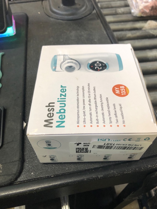 Photo 1 of Misty Nebulizer, Portable Nebulizer with Intuitive LED Interface and Auto-Cleaning, Handheld Nebulizer for Adults Kids